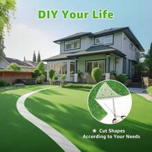 1 Set Artificial Grass Lawn Carpet, Dog Grass Mat With Drainage Holes And Replacement Artificial Grass Turf, Comes With Hook Remover U-Pegs And Spacers, Dog Potty Training Cleaning Mat, Easy To Clean, No Mess, PRT Backing, Pet Friendly Material, Decorative Garden Landscape Artificial Grass, Outdoor Faux Green Grass Mat, Grass For Indoor Outdoor Balcony Backyard Patio Gate Pool Deck Dogs And Cats - Multicolor - View 2