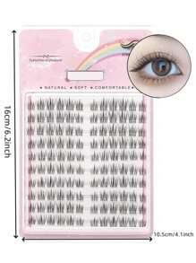 10 Pairs/Pack Sunny Flower-Style False Eyelashes, Cartoon Style, Reusable, Can Enlarge Eyes