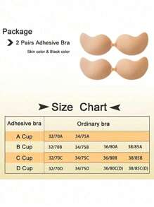 Sticky Bra - Invisible Push Up Bra Backless Strapless Bra, Seamless Front Buckle Bra Underwear Women Self Adhesive Silicone Adhesive, Self-Adhesive Backless Reusable Push Up Nipple Covers, Women's Lingerie & Underwear Accessories