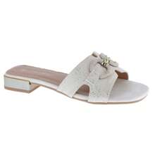 BELOVELY 女士平底凉鞋夏季舒适方形露趾一脚蹬 PU 皮革拖鞋凉鞋 [SQUARE-26]