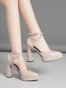 女士高跟镂空鞋，超高跟，粉色、杏色、白色、黑色、红色、银色、金色，时尚