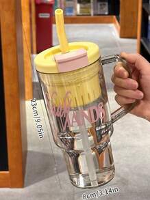 1 件大容量便携式清新夏季水杯带茶滤