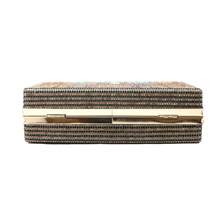 Women Retro Radio Tape-Shape Rhinestone Clutch Purse - 棕色 - 查看 4
