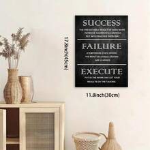 Framed Inspirational Office Framed Wall Art Motivational Quotes Poster Inspiring Success Quotes Canvas Painting Print Artwork For Modern Living Room Wall Decoration Ready To Hang - Framed - View 4