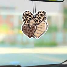 Ambientador de coche y armario con estampado de leopardo en forma de labios, tabletas colgantes de papel con fragancia duradera, accesorios y decoración para el interior del automóvil - Unitalla - Ver 7