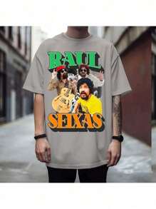 Men's Unisex Cotton Casual Oversized Imported T-Shirt Raul