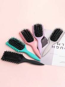 1 件梳子，适用于卷发的新型卷发梳，是完美的情人节礼物，具有按摩功能，可用于干发和湿发，使头发顺滑无结，小巧方便，易于携带，家居必需品身体护理工具