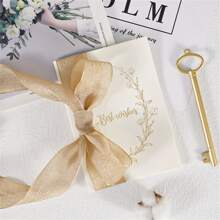 1pc Wedding Vow Card For Bride And Groom, Marriage Ceremony Speech Card - Multicolor - View 5