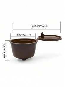 5 件套咖啡滤杯、胶囊滤纸、塑料咖啡滤杯、可再填充不锈钢咖啡胶囊杯 - 彩色 - 查看 7