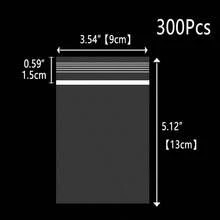 XZV 300个可重复密封塑料袋，尺寸4-30厘米，厚度0.06毫米/2.48密耳/0.00248英寸，透明拉链袋，适用于珠宝、礼品、包装、配件等多种用途。 - 300Pcs - 查看 12