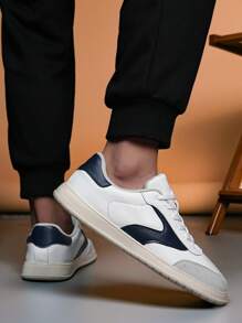 Wide-Width Design | Black & White Fashionable Item, Stylish & Versatile For Multiple Occasions, Suitable For Wide Feet & Overweight People - white ash - View 4