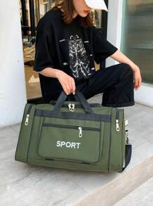 Travel Gym Bag Waterproof Short-Distance Travel Bag Portable Sports Fitness Bag Yoga Exercise Training Bag Large Capacity Tote Bag Handbag Duffel Bag,Foldable Large Capacity Portable Travel Bag Luggage Storage Bag Sports Gym Bag Long And Short Travel Bag, Large Capacity Travel Bag Short Trip Luggage Bag Portable Gym Bag