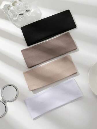 1/4条装 简约纯色运动瑜伽头带 跑步止汗吸汗头带 男女通用 多功能日常随机颜色 发饰、美发工具、美容配件、卷发配饰 女士 秋季、旅行、美发工具、女士配饰、美发用品、秋季、女士发饰、美发工具、美发用品、用品、美容配件、礼物、旅行、女士礼物、美发用品、圣诞礼物