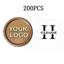 200 Pcs Wax Seals Stickers, Custom Logo Wax Stickers, Handmade Wax Seal Stickers For Wedding Invitation, Self-Adhesive Envelope Wax Stickers-Bronze,Back To School,School Supplies,Multi-Functional,Ornamental,Reusable,Modern,Colorful,Cute,Vintage,Cartoon,Kawaii,Custom,Personalized,Unique,Customized,Workers,Clients,Students,For Business/Work/Office,For School,School Supplies,Back To School,For Office,For School,For Classroom,For Teacher Gifts,For University,For Colleague,For Dorm Rooms,For Teacher,For Boys And Girls,For Teenagers,Junior High School Students,Middle School Students,High School Senior High School Students,College Students,University Students,Freshman,Sophomore,Underclassmen