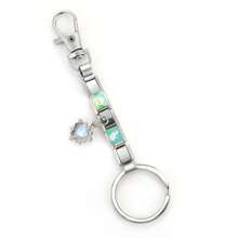 1pc/4pcs/6pcs DIY Flower, Cherry, Heart, Butterfly Modular Keychain, Fashionable Cute Handmade Modular Keychain, Creative & Elegant DIY Italian Modular Keychain Summer, School - M291424 - View 6