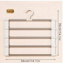 1pc Portable Storage Clothes Hanger Multi-Functional Pants Hanger Ladder Hanging Pants Folding Pants Hanger Stainless Steel Pants Hanging Pants Clip Multi-Layer Non-Marking Storage Hanging Pants Hangersh,(This Product Needs To Be Assembled By Itself. Installation Is Simple And Easy To Operate) Dress Pants Shoes Jeans Boots Skirt,Spring,Minimalist,Summer Tops