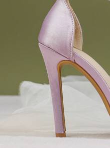 Women's Fashion Pointed Toe High Heel Sandals, New Summer Style Solid Color Thin Heels Strap Open Toe High Heels Suitable For Party, Office And Other Occasions