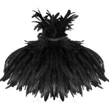 Man Feather Shawl Angel Scarf Artificial Feather Cape Shawl Shrug Shoulder Wrap Collar Cocktail Evening Dress Clothing For Prom Wear Punk Gothic Halloween Party Scarf Simulated Feathers