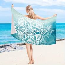 Toalla de playa de microfibra extra suave - Secado rápido, sin arena, estampado vibrante - Perfecta para nadar y bañarse - Regalo ideal para familia y amigos