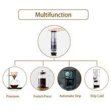 iCafilas Espresso Coffee Maker Portable Cafe French Press Air Press Drip Coffee Pot For Machine Barista Tools
