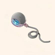 Interactive Striped Rolling Ball Cat Toy, USB Rechargeable Automatic Rotating Cat Toy, Suitable For All Breeds And Sizes Of Plastic Cat Teasing Rod, 18650 Lithium Polymer Battery, 36V Or Lower