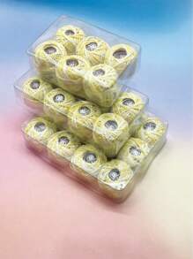 1 Box Of 6pcs/8pcs/12pcs Yellow Tone Hand-Embroidered Thread, Suitable For Cross-Stitch, Crochet, DIY Crafts - Multicolor - View 3