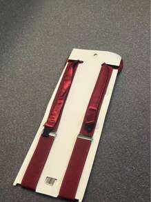Adjustable Adult Unisex Suspenders And Bow Tie With Adjustment And Various Colors - Burgundy - View 2