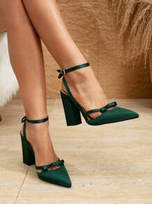 Women's Pointed Toe High Heels, French Style Hollow Out Pumps Suitable For Dress, EU/US Fashion Spring Summer