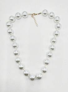 1pc Bohemian Style Multi-Layer Plastic Acrylic Beaded Necklace, Geometric Circle Pattern, Handmade, Suitable For Festival And Daily Wear - Bead Necklace - View 26