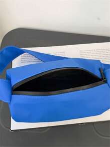 新款时尚简约男士单肩包，小众休闲百搭学生班包，男士健身斜挎包，新款轻便通勤男士背包，百搭字母纯色背包