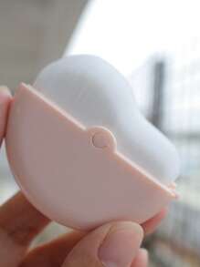 1pc Pink & White New Wavy Soft Bristle Makeup Foundation Brush, Quickly Applies Powder To Skin, With Rotating Protective Cover For Convenient Carrying And Touch-Ups, Makeup Tool - Multicolor - View 10