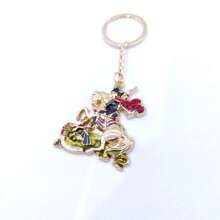 Saint George Metal Keychain - Gold Or Silver - Resistance And Ogun Style - Gold - View 2