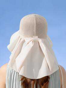 1 Stück Damen Sonnenhut mit Großem Schirm, Sommer Outdoor Hut mit breiter Krempe zum Sonnenschutz - Fischerhut - Übersicht 4