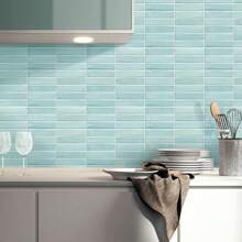 12"X12" 5/10pcs Peel And Stick Backsplash Wall Tiles, Herringbone Chevron Design, Self-Adhesive Wall Stickers For Kitchen, Bathroom, Laundry Room, Home Decorations, Spring Decor
