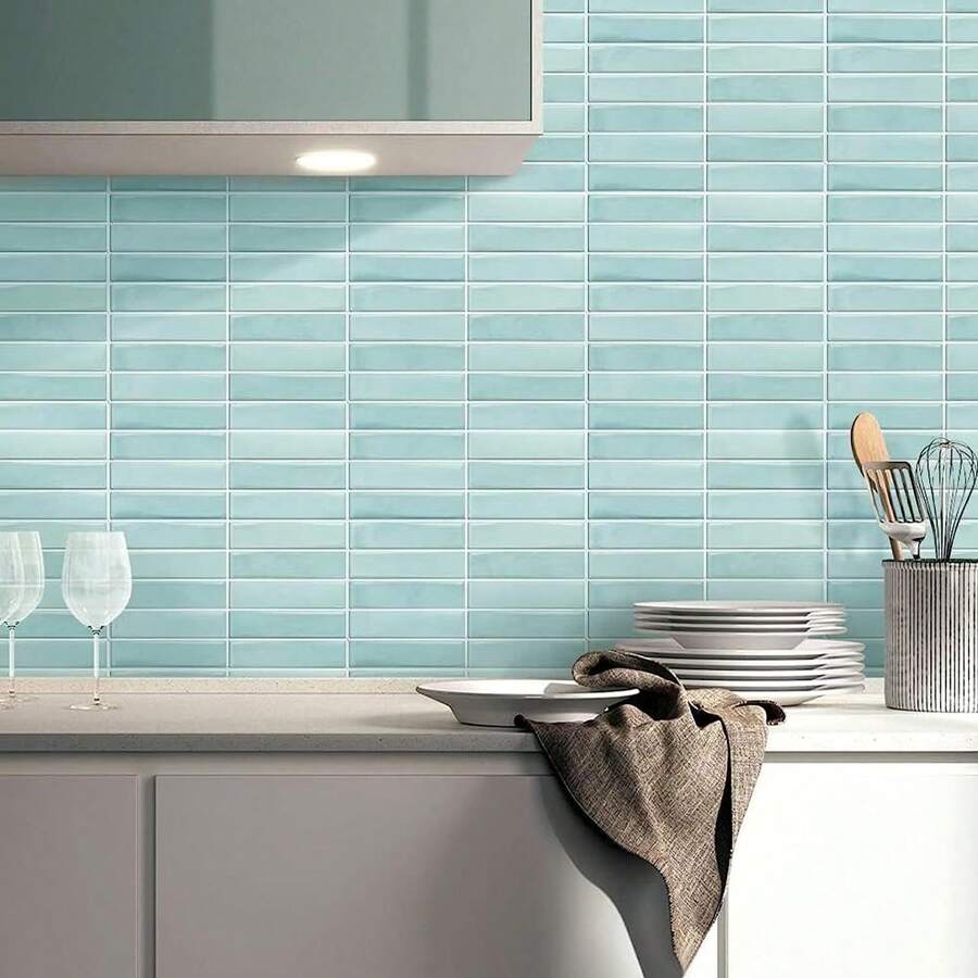 12"X12" 5/10pcs Peel And Stick Backsplash Wall Tiles, Herringbone Chevron Design, Self-Adhesive Wall Stickers For Kitchen, Bathroom, Laundry Room, Home Decorations, Spring Decor