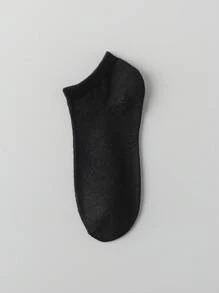1/3/5/10/15/20/30雙女款短襪隱形襪，白色/黑色/灰色，休閒日常穿著可愛襪子，卡通細節，隨機配色 - 彩色 - 查看 4