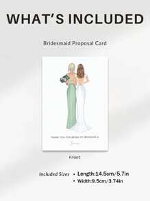 1pc- Custom Bridesmaid Thank You Cards, Personalized Custom Name Bridesmaid Thank You Cards, Customizable Wedding Thank You Cards, You Can Pick Multiple Pattern Greeting Cards, You Will Be My Bridesmaid, Custom Printed Bridesmaid Cards, Thank You Cards, Birthday Gift Cards, Wedding Cards, Uncommon Items, Gift Cards, Wedding Party Gifts,Graphic Print