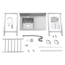 YUNRUX Kitchen Sinks - Silver - View 6