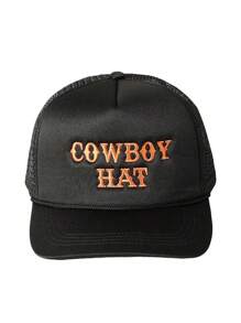 1 pièce Chapeau de soleil en maille à cordon coulissant avec broderie "Cool It Cowboy" pour femmes, chapeau décontracté ajustable pour le printemps/l'automne, voyage, polyvalent, protection solaire, style Y2K pour les jeunes hommes, l'été, la plage - casquette de baseball - Voir 9