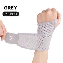 1pc Extra Thin Breathable Perforated Wrist Wrap For Men & Women, Suitable For Badminton Sports
