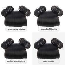 1 PC Of Children's Wig Braided Bangs Children's Fake Bangs Headband Cute Children's Wig