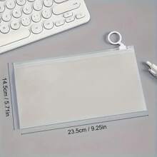 20 piezas Bolsas de cierre de plástico transparente reutilizables con asas - Impermeables, excelentes para viajes o almacenamiento