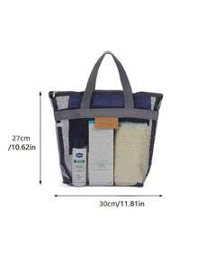 Shower Caddy Portable - Mesh Shower Caddy Bag Clear Bag, Wash Bag Toiletries Bag Basket Tote Tote Bag Durable Clear Bag, Wash Bag Toiletries Bag, Cosmetic Bag, For College Dorm Room Bathroom Gym Camp Quick Dry Shower Bags For Women Men With Hoo Graduation