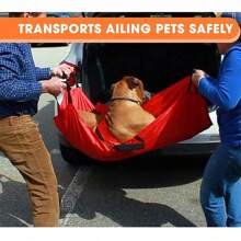 Red Emergency Pet Dog Stretcher Foldable Portable Transport Animal Supply 242lbs Capacity - Suitable For Dogs Cats Rabbits Little Pigs - Red - View 3