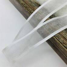 1 卷 5 码 20 毫米缎带边缘欧根纱丝带用于蝴蝶结婚礼圣诞装饰手工 DIY 礼品包装