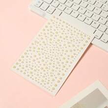 1 张水钻面部纹身贴纸，适用于万圣节派对，面部珠宝节化妆眼部珠宝贴在水钻上，适用于面部、头发、身体、眼睛，包装随机 - 彩色 - 查看 12