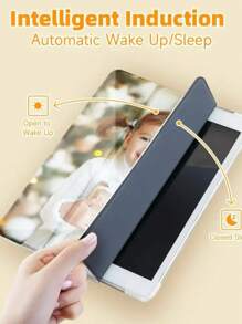 Customized IPad Case And Personalized Tablet PC Case, Unique IPad 10th Gen 10.9 Inch Case, DIY Family, Couple, Pet Customized Gift, Photo Customized, Tablet Protective Case, Happy Ramadan, Happy Holiday - Tri-fold Pen Tray - View 5