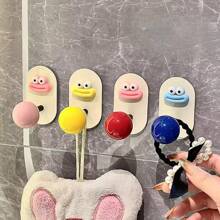 Dopamine Bathroom Hook, Plastic Wall Mounted Towel Rack, Non Perforated Strong Load-Bearing Adhesive Hook, Household Wall Mounted Bathroom Towel Adhesive Hook, Casual Style, Easy To Install, Strong Load-Bearing Adhesive Hook, Used For Household Use.