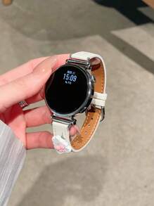 1 件皮革表带适用于三星 Galaxy Watch 7 Galaxy Watch 5 表带 Galaxy Watch 6 4 40 毫米 42 毫米 43 毫米 44 毫米 45 毫米 46 毫米 47 毫米 20 毫米 22 毫米表带 - 白色 - 查看 3