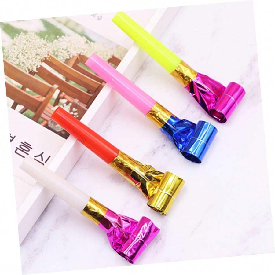 5/20/50 pièces - Souffleur de fête, bruiteurs colorés d'anniversaire, klaxons de fête, sifflets de fête, nouveaux bruiteurs d'année, bruiteurs de fête, sifflets de fête, cadeaux de fête, fabricants de bruit. Couleur aléatoire